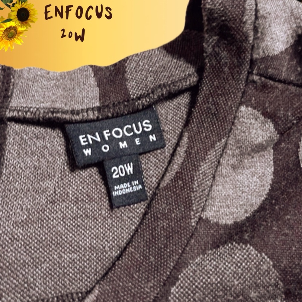 Enfocus Studio Women's Polka Dot Dress - Black and Gray - Picture 3 of 5